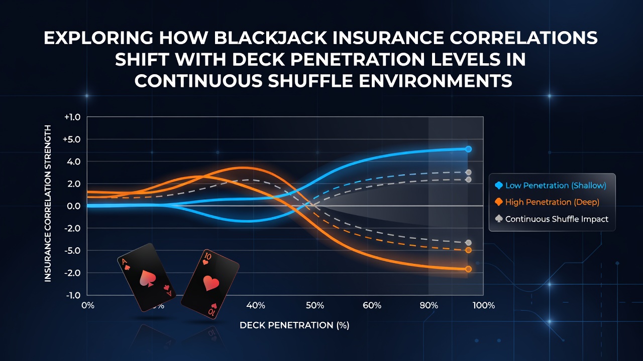 Blackjack table setup showing insurance betting area and continuous shuffle machine integration