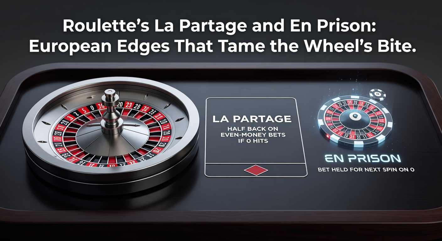 European roulette wheel spinning with even-money bets highlighted, showing the single zero that defines its edge over American versions